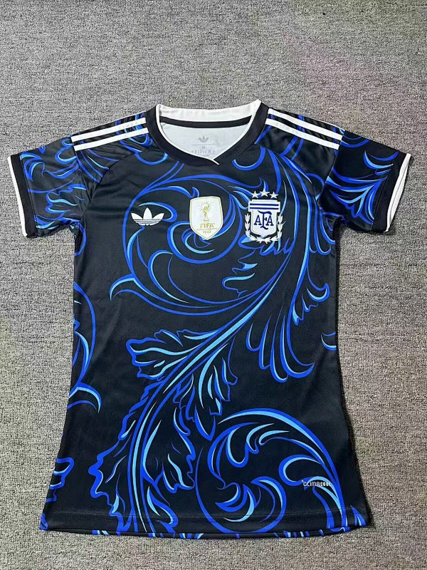 Mujer_Camiseta de visitante de Argentina 2026 para niña, tallas S-XXL